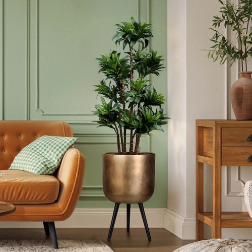 Gold plant pot legs by - pot, on